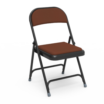 Steel Folding Chair with Vinyl Upholstery