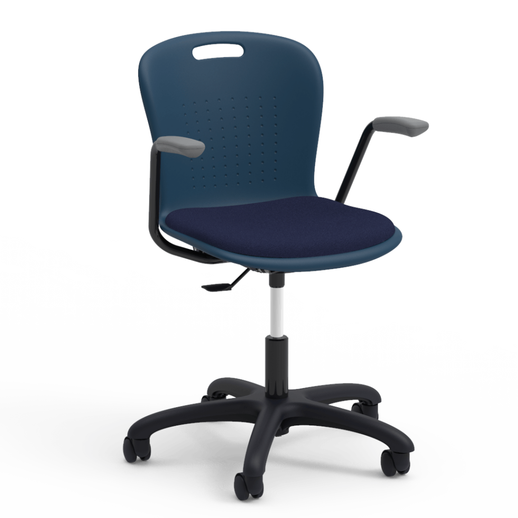Sage Padded Desk Chair with Arms — Virco Store
