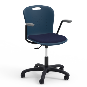 Sage Padded Desk Chair with Arms