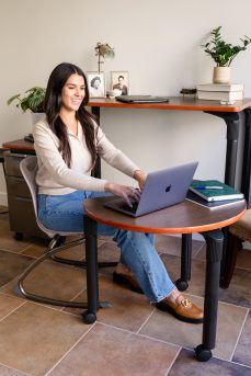 Plateau Moon Table in Walnut