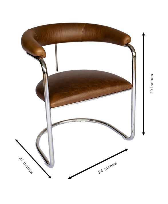 Lorren Brown Olive Chrome Screen Res White background Measurements