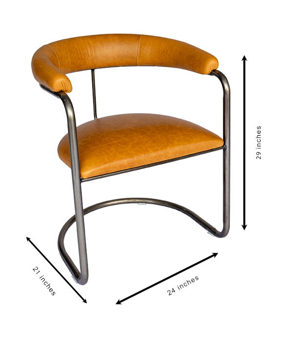 Lorren Light Honey Natural Steel Screen Res White background Measurements