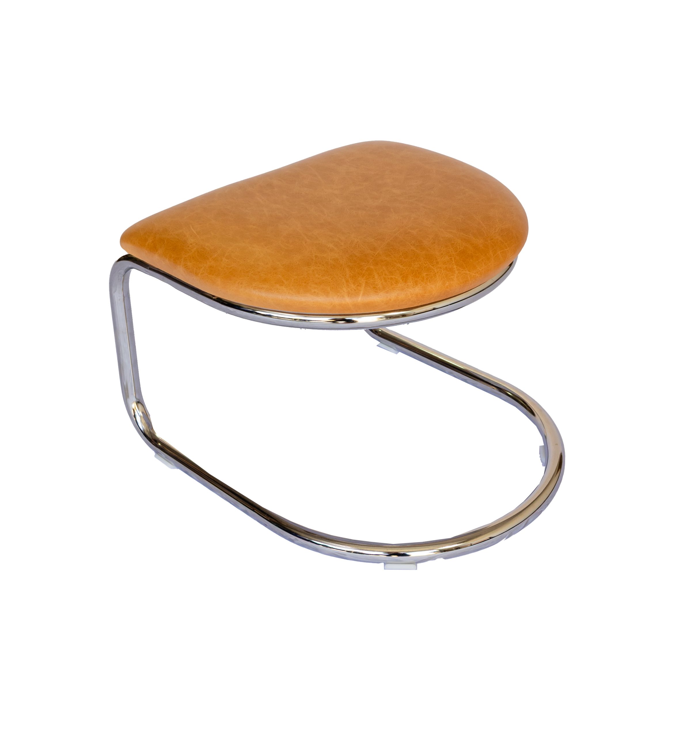 Lorren Ottomon Light Honey Backward Chrome White Background Hi-res