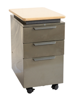 Plateau Filing Cabinet in Natural Wood