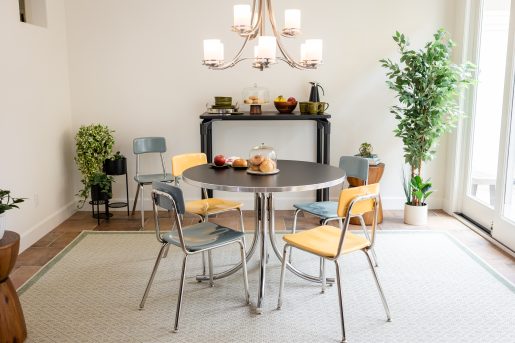 Kitchen Dinette with Classic A-Frame Chairs