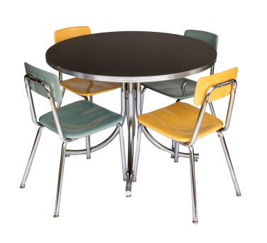 Kitchen Dinette with Classic A-Frame Chairs